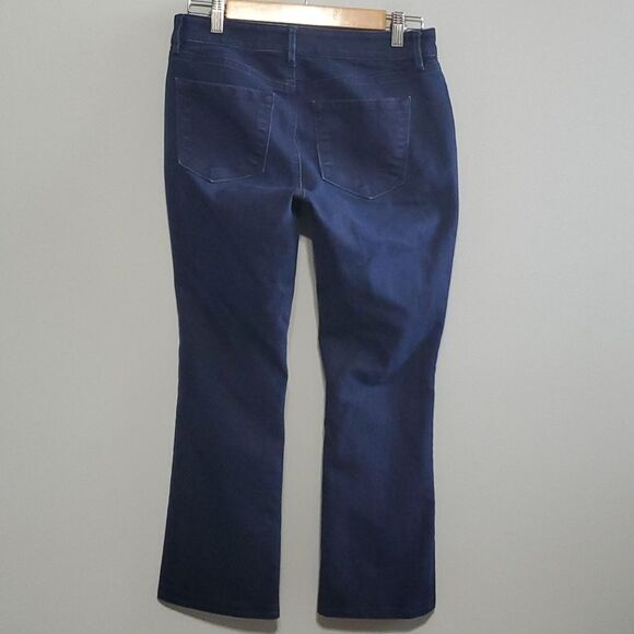 Ann Taylor LOFT jeans women's size 6 petite 6P blue curvy sexy boot - Picture 2 of 12